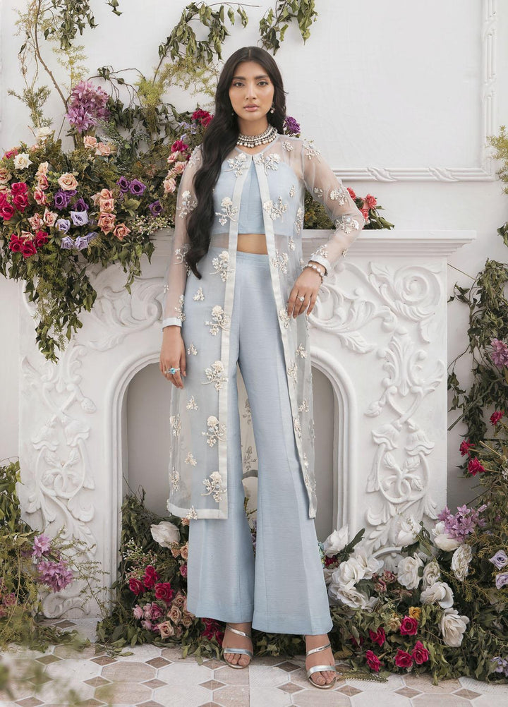 Mahum Asad Luxury Pret  Organza 2 Piece PERIWINKLE