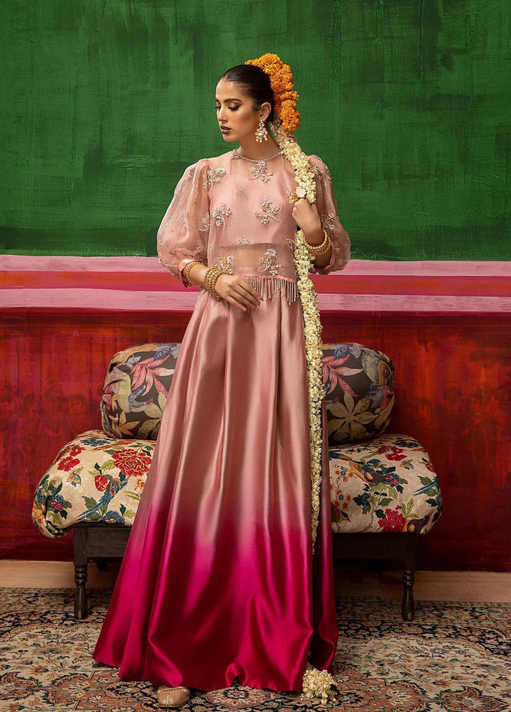 Mahum Asad Luxury Pret Embroidered Zari 2 Piece Dress TAZMIN