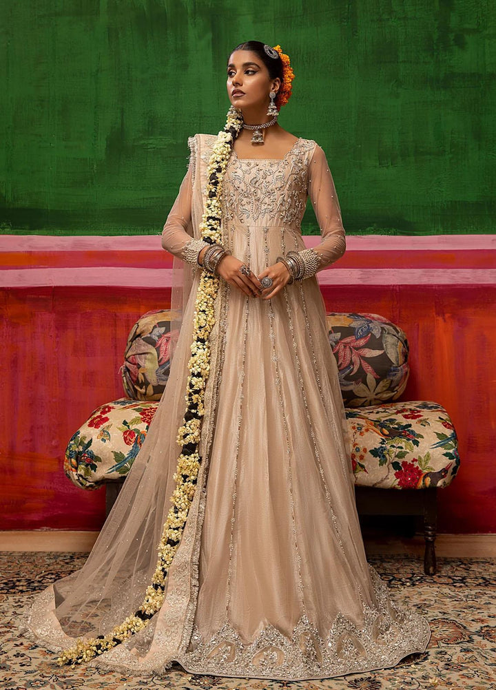 Mahum Asad Luxury Pret Embroidered Zari 3 Piece Dress WASAL
