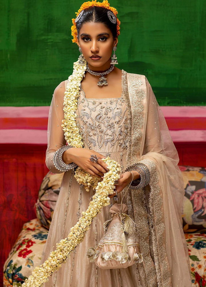 Mahum Asad Luxury Pret Embroidered Zari 3 Piece Dress WASAL