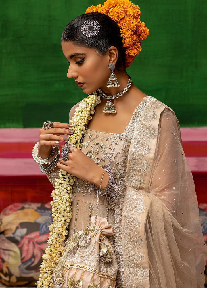 Mahum Asad Luxury Pret Embroidered Zari 3 Piece Dress WASAL