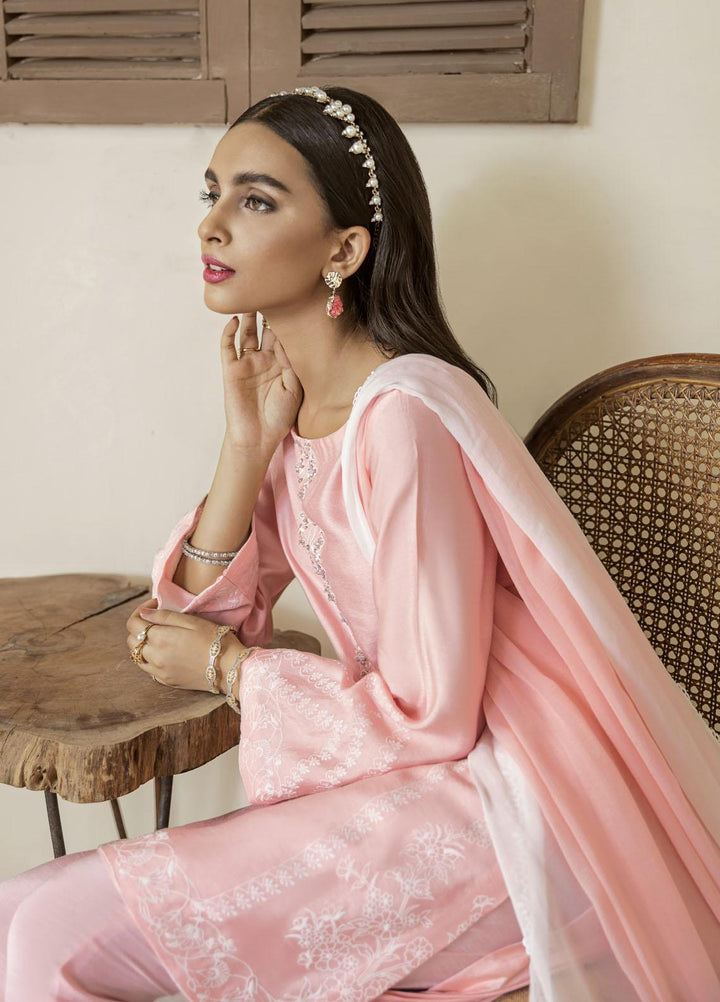 Mahum Asad Luxury Pret Embroidered Cotton Net 3 Piece Suit ARMEEN