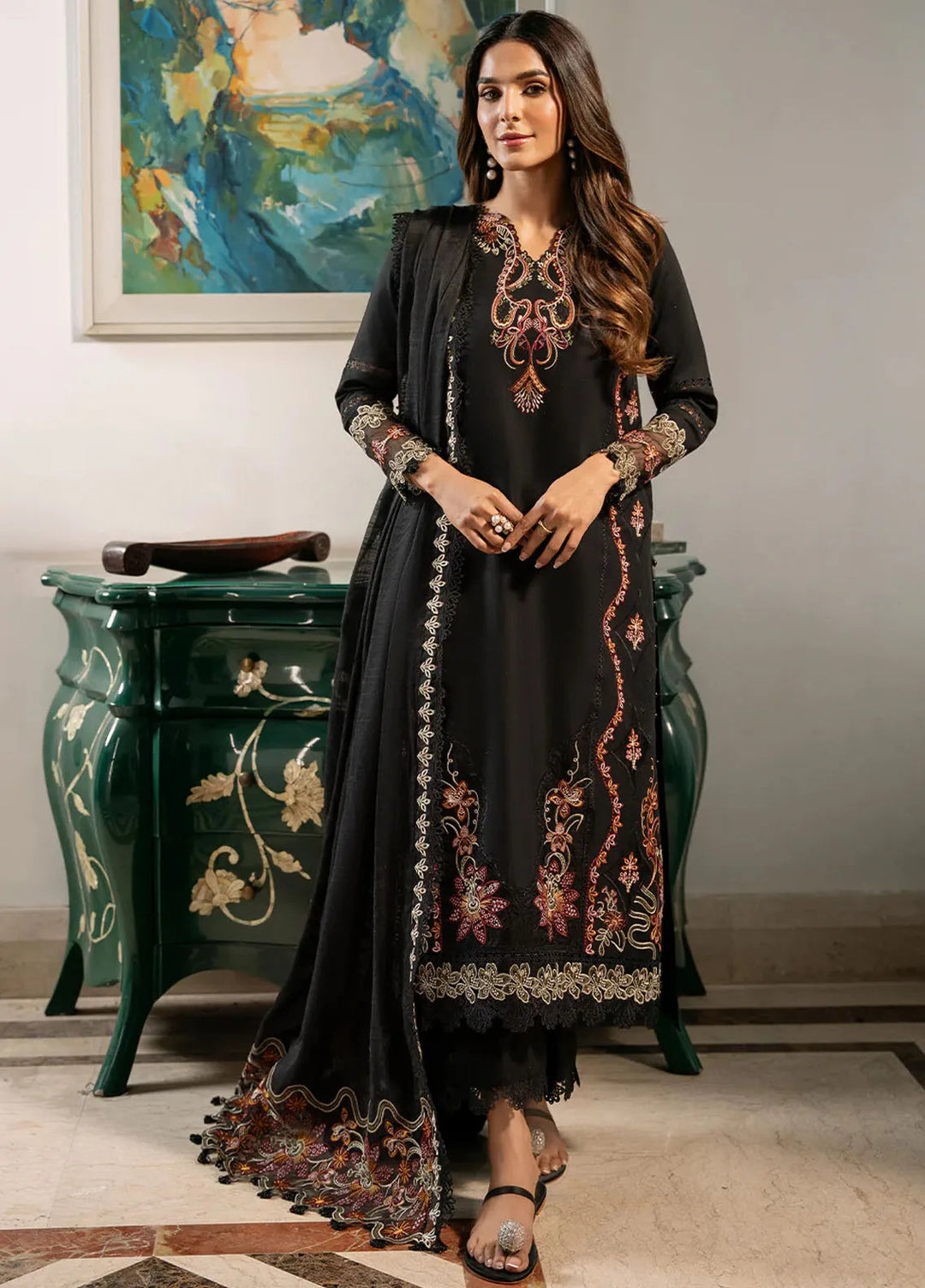 Mahveen by Izel Embroidered Lawn Suits Unstitched 3 Piece IZL25M Fahima - Summer Collection