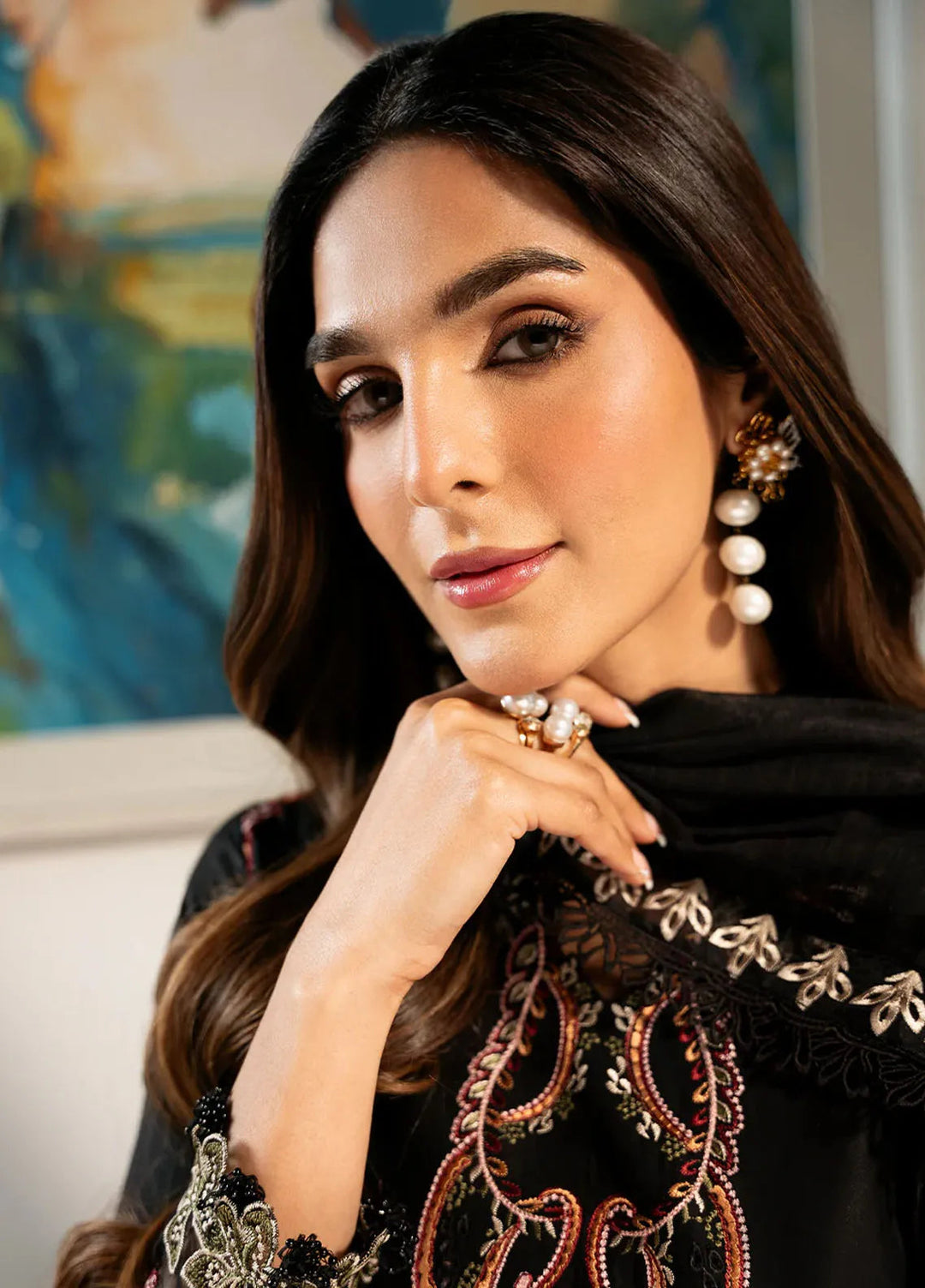 Mahveen by Izel Embroidered Lawn Suits Unstitched 3 Piece IZL25M Fahima - Summer Collection