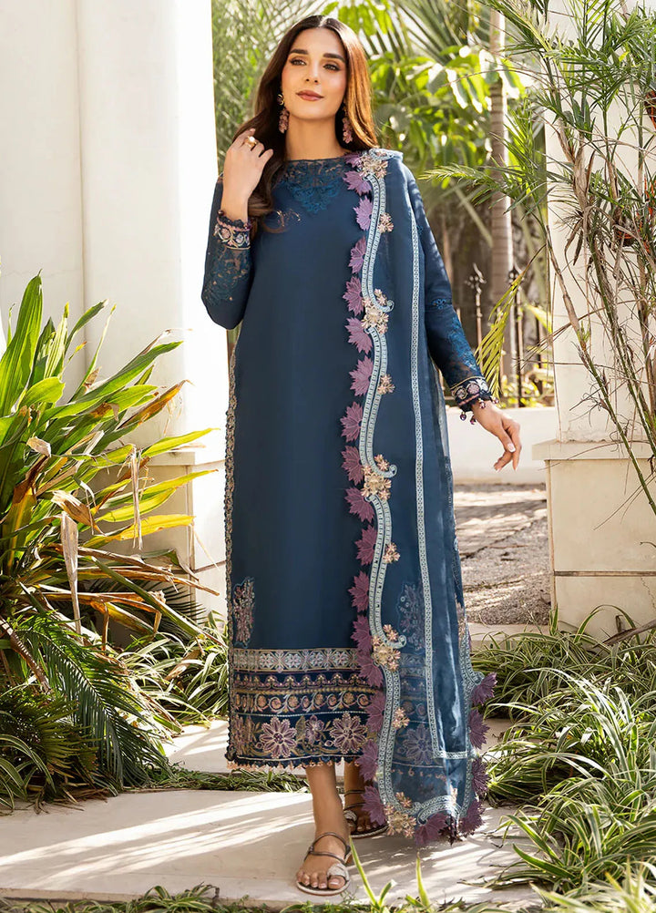 Mahveen by Izel Embroidered Lawn Suits Unstitched 3 Piece IZL25M Raisa - Summer Collection