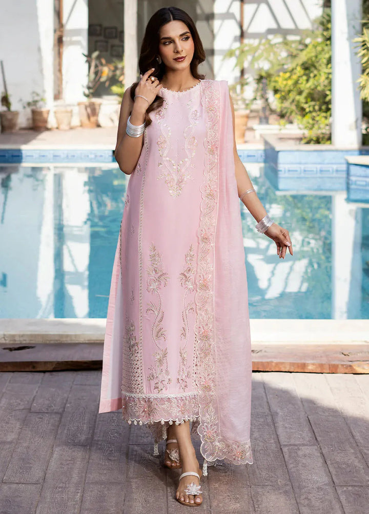 Mahveen by Izel Embroidered Lawn Suits Unstitched 3 Piece IZL25M Safa - Summer Collection