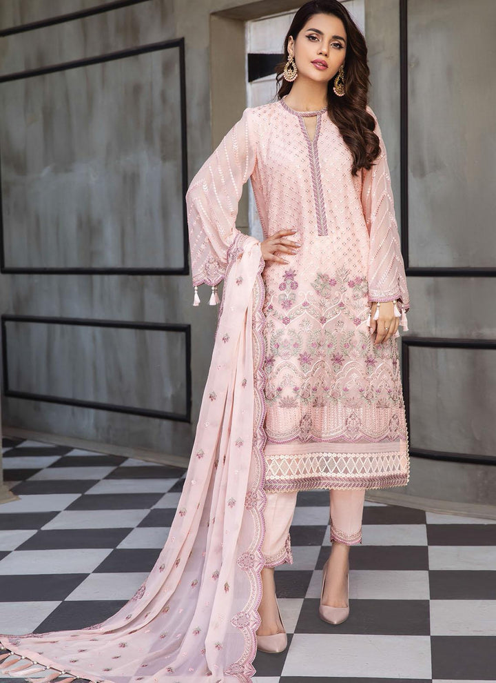 Mahyar By Alizeh Fashions Embroidered Chiffon Suits Unstitched 3 Piece AFB21-C5 05 Nur - Festive Collection