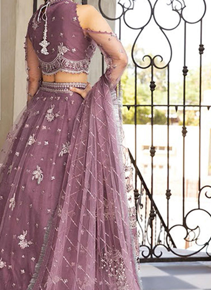 Mahyar By Alizeh Fashions Embroidered Net Suits Unstitched 3 Piece AFB21-C5 12 Mehrabi - Festive Collection