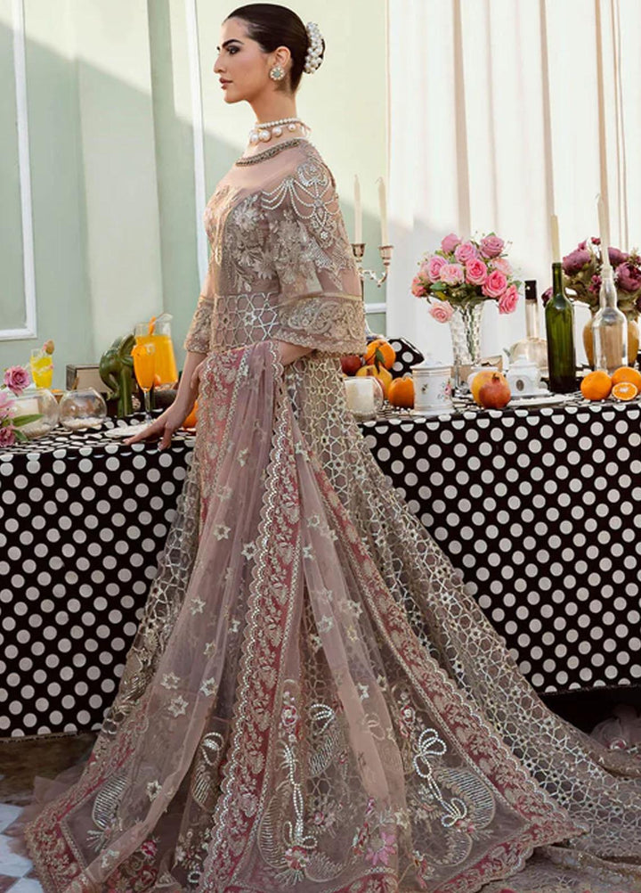 Maia By Serene Premium Embroidered Net Suits Unstitched 3 Piece SP23MA S-1070 Perle - Spring / Summer Collection