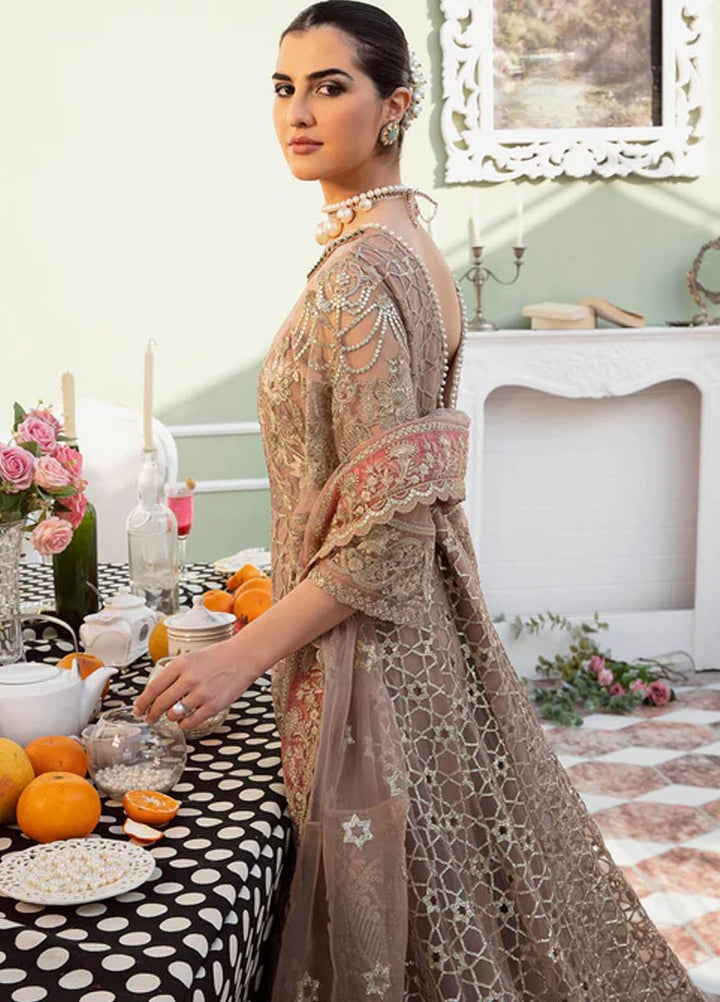 Maia By Serene Premium Embroidered Net Suits Unstitched 3 Piece SP23MA S-1070 Perle - Spring / Summer Collection