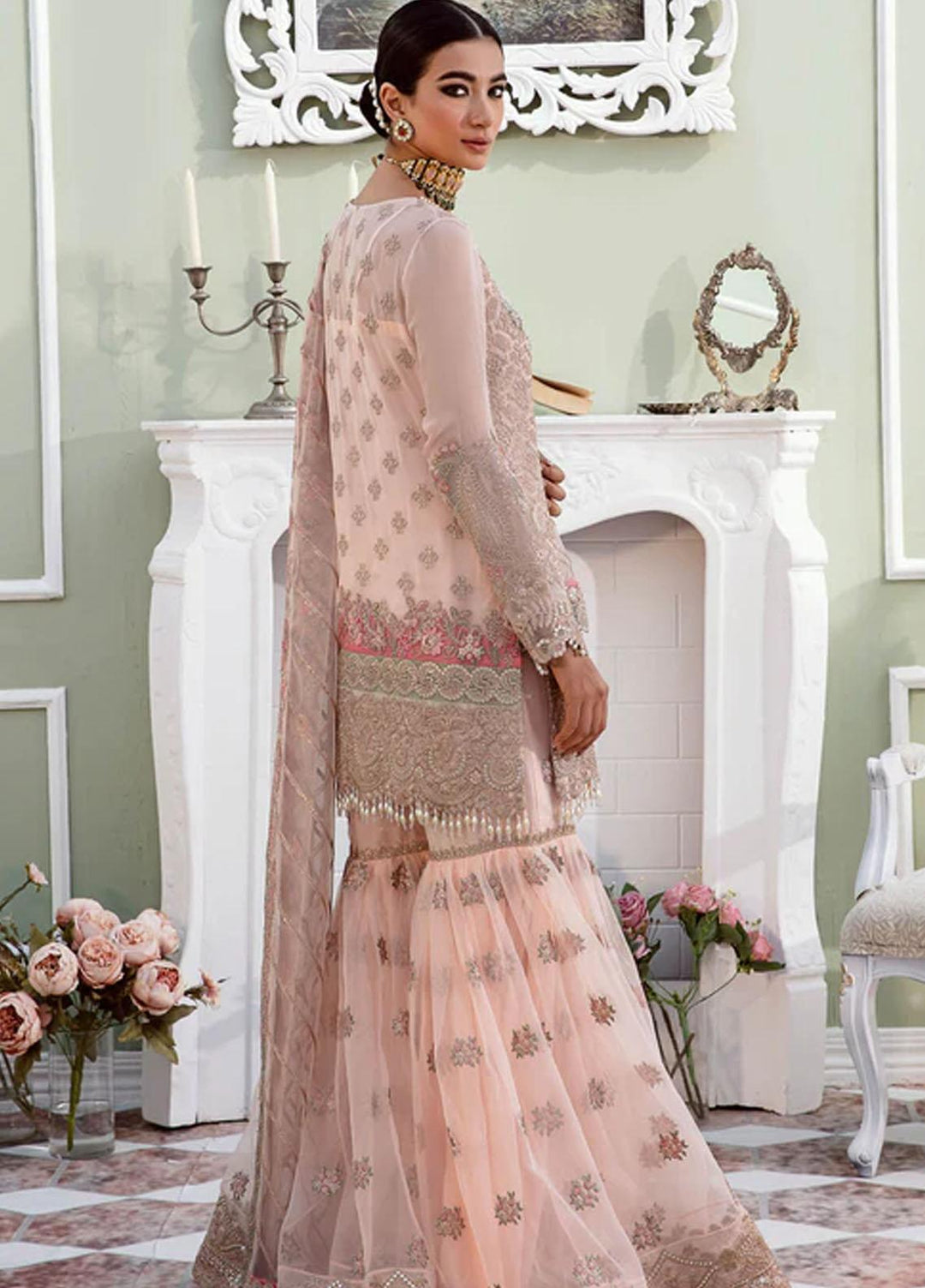 Maia By Serene Premium Embroidered Chiffon Suits Unstitched 4 Piece SP23MA S-1073 Euphemia - Spring / Summer Collection