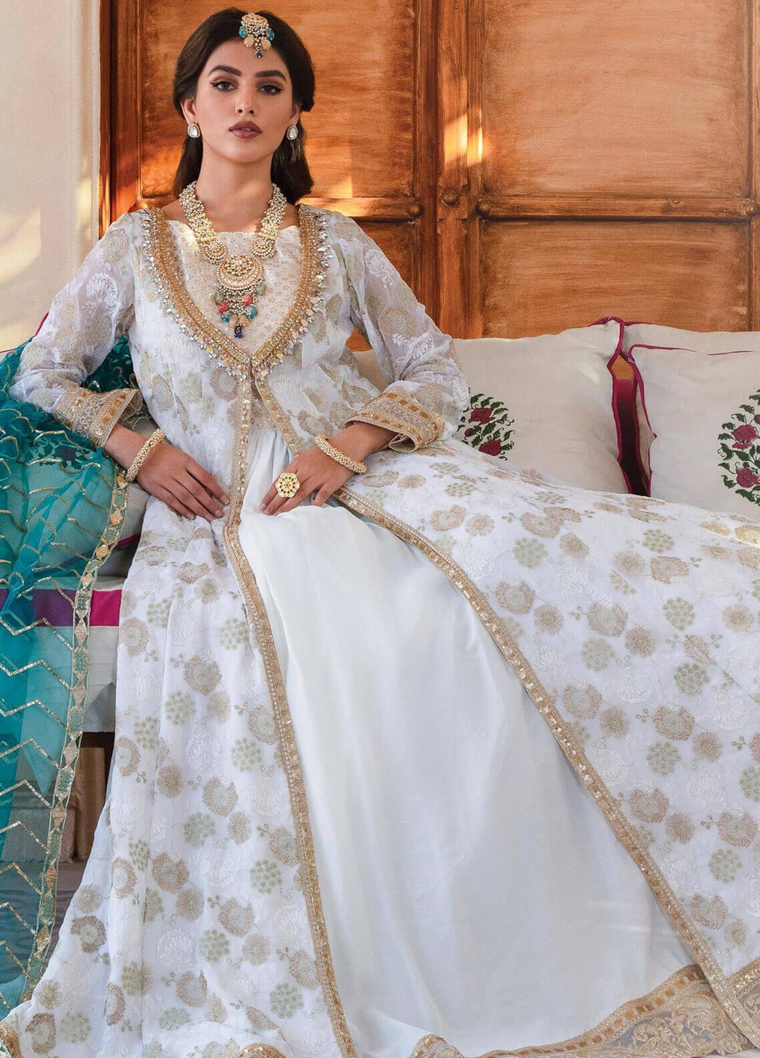 Majestic by Imrozia Embroidered Chiffon Suits Unstitched 3 Piece IMP22MA M-06 Jubile - Premium Collection