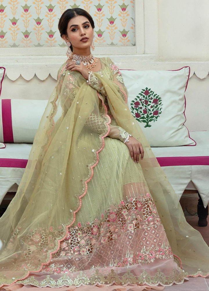 Majestic by Imrozia Embroidered Organza Suits Unstitched 3 Piece IMP22MA M-08 Mustle Look - Premium Collection