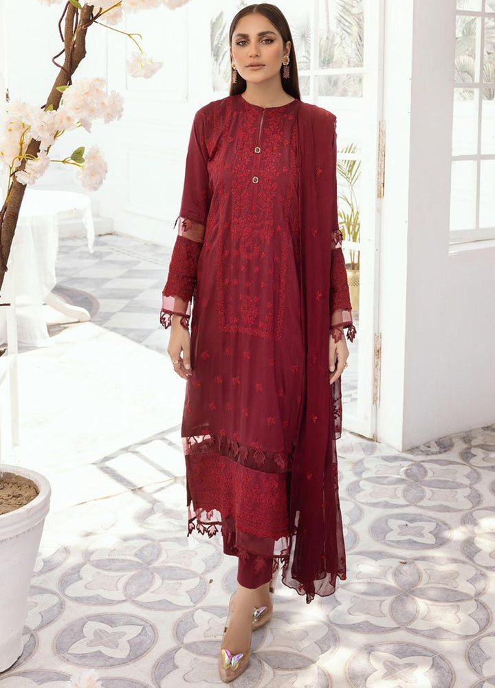 Majestic By Aalaya Embroidered Viscose Suits Unstitched 3 Piece ALY23M D-01 - Winter Collection