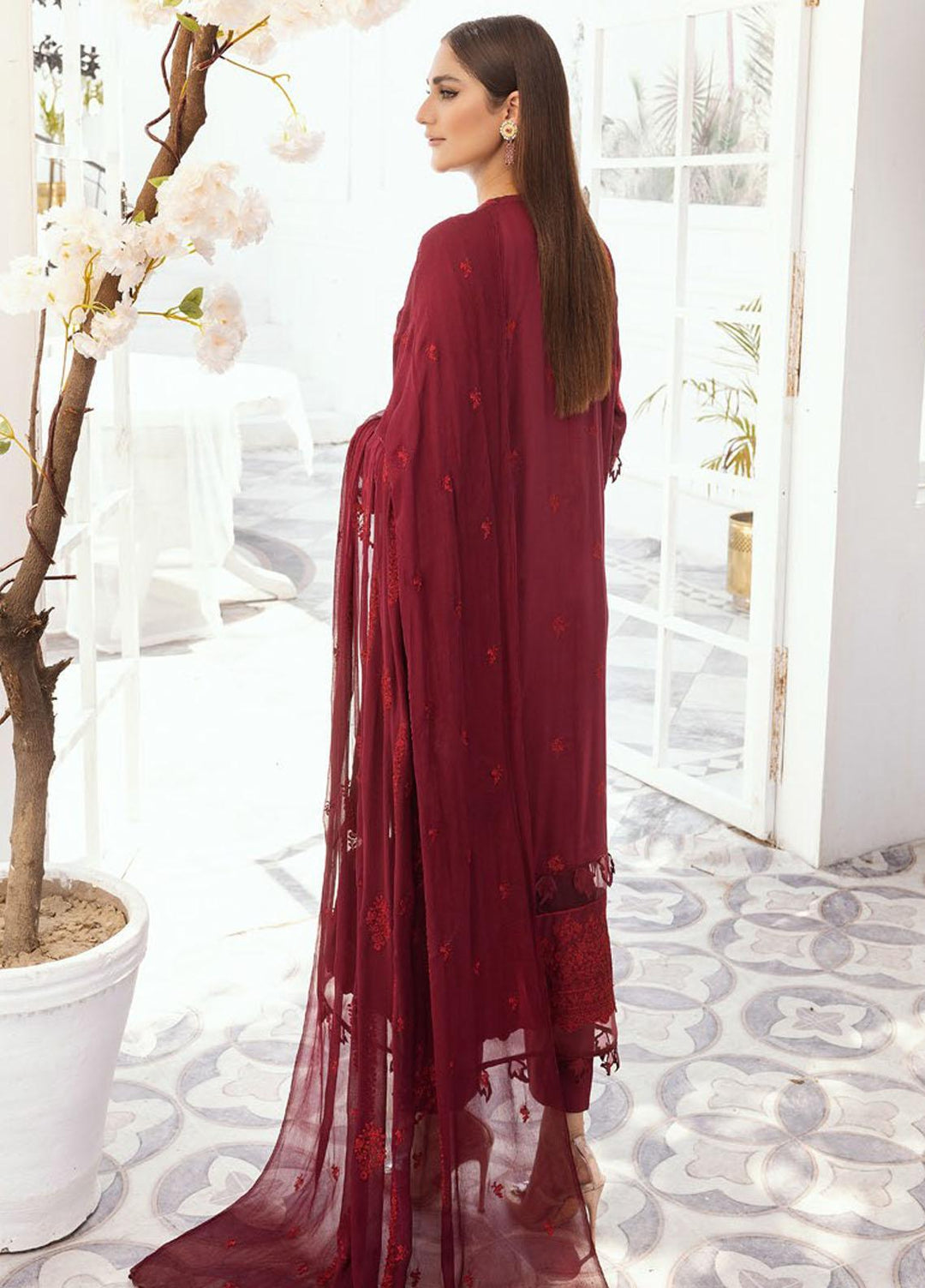 Majestic By Aalaya Embroidered Viscose Suits Unstitched 3 Piece ALY23M D-01 - Winter Collection