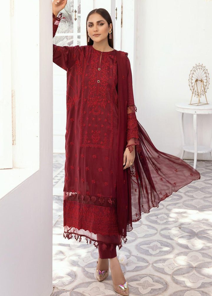 Majestic By Aalaya Embroidered Viscose Suits Unstitched 3 Piece ALY23M D-01 - Winter Collection