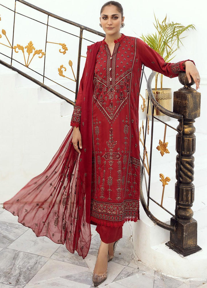 Majestic By Aalaya Embroidered Viscose Suits Unstitched 3 Piece ALY23M D-03 - Winter Collection