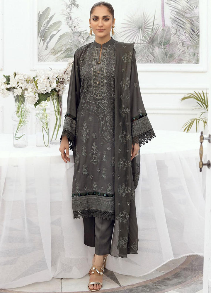Majestic By Aalaya Embroidered Viscose Suits Unstitched 3 Piece ALY23M D-04 - Winter Collection