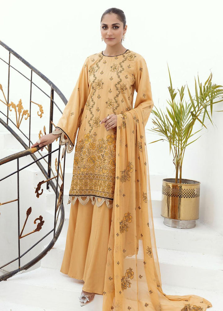 Majestic By Aalaya Embroidered Viscose Suits Unstitched 3 Piece ALY23M D-05 - Winter Collection