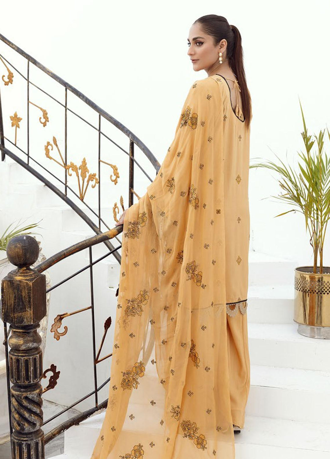 Majestic By Aalaya Embroidered Viscose Suits Unstitched 3 Piece ALY23M D-05 - Winter Collection