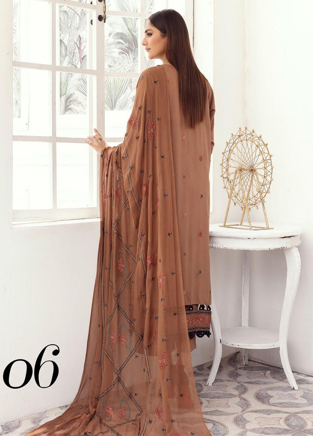 Majestic By Aalaya Embroidered Viscose Suits Unstitched 3 Piece ALY23M D-06 - Winter Collection