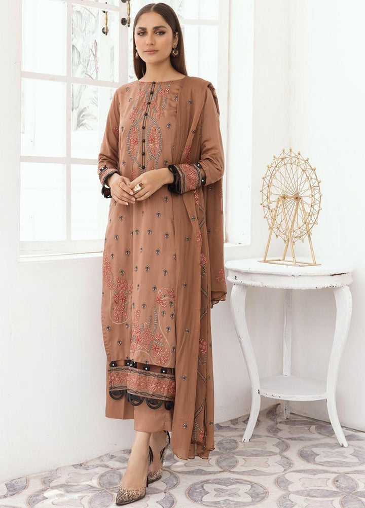Majestic By Aalaya Embroidered Viscose Suits Unstitched 3 Piece ALY23M D-06 - Winter Collection