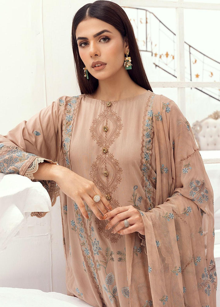 Majestic By Aalaya Embroidered Viscose Suits Unstitched 3 Piece ALY23M D-08 - Winter Collection