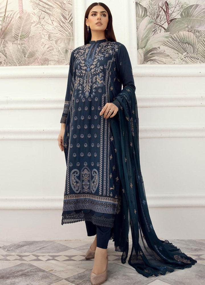 Majestic By Aalaya Embroidered Viscose Suits Unstitched 3 Piece ALY23M D-09 - Winter Collection