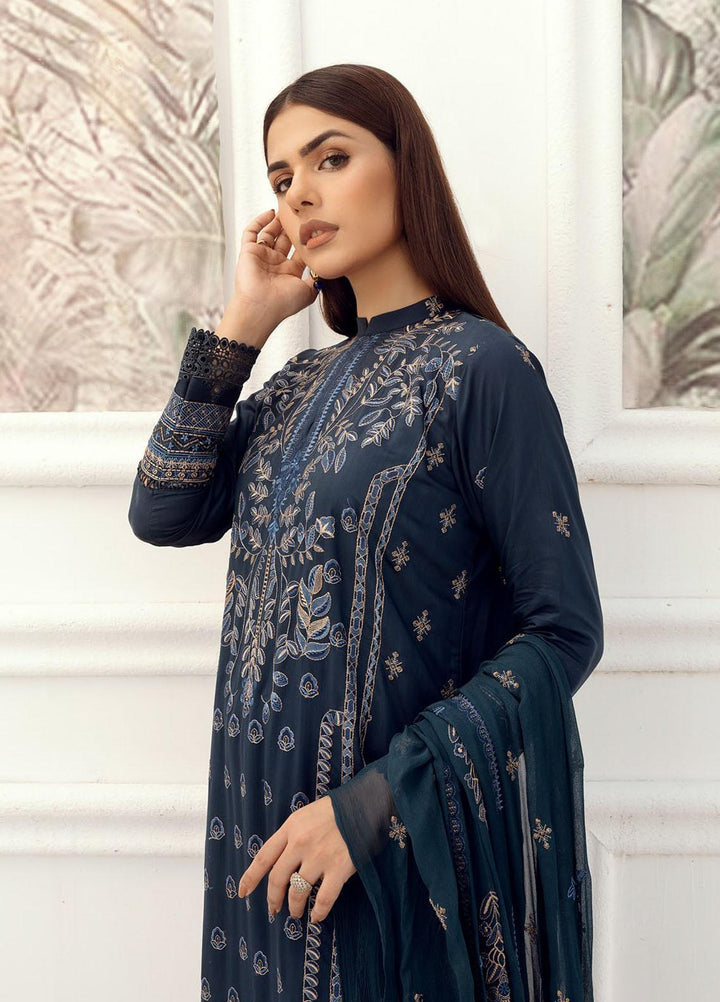 Majestic By Aalaya Embroidered Viscose Suits Unstitched 3 Piece ALY23M D-09 - Winter Collection