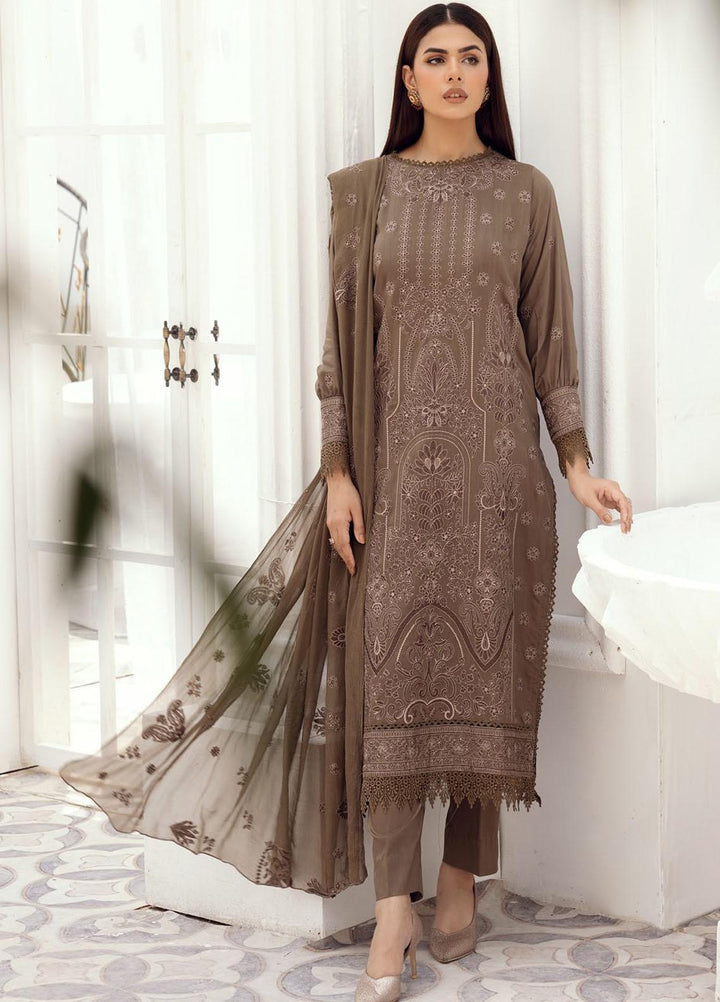Majestic By Aalaya Embroidered Viscose Suits Unstitched 3 Piece ALY23M D-10 - Winter Collection