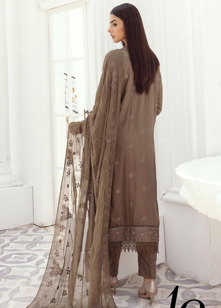 Majestic By Aalaya Embroidered Viscose Suits Unstitched 3 Piece ALY23M D-10 - Winter Collection