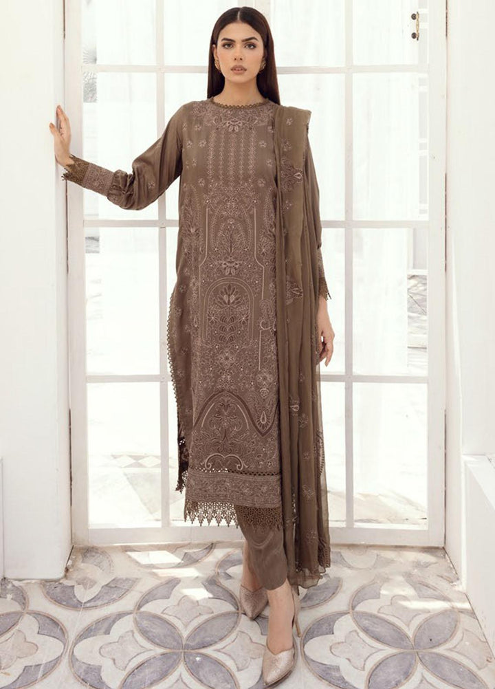 Majestic By Aalaya Embroidered Viscose Suits Unstitched 3 Piece ALY23M D-10 - Winter Collection