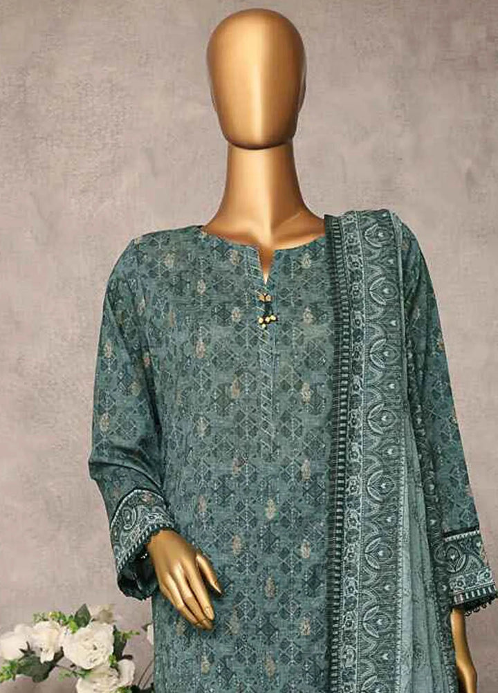 Majestic by Hz Textiles Embroidered Jacquard Suits Unstitched 3 Piece HZ25MS MJE-08 - Summer Collection