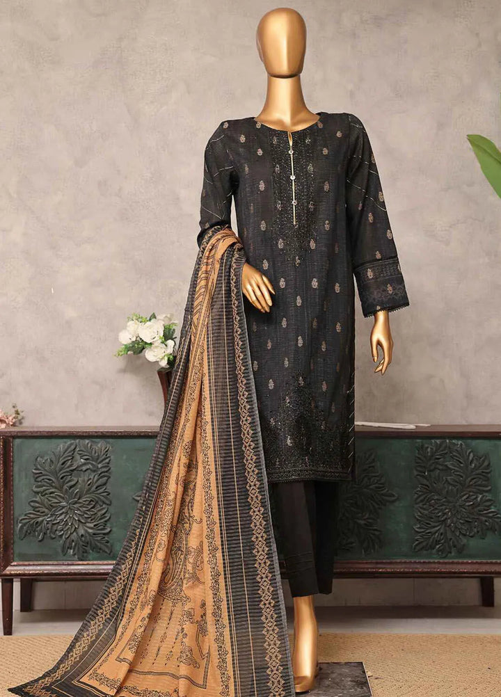 Majestic by Hz Textiles Embroidered Jacquard Suits Unstitched 3 Piece HZ25MS MJE-11 - Summer Collection