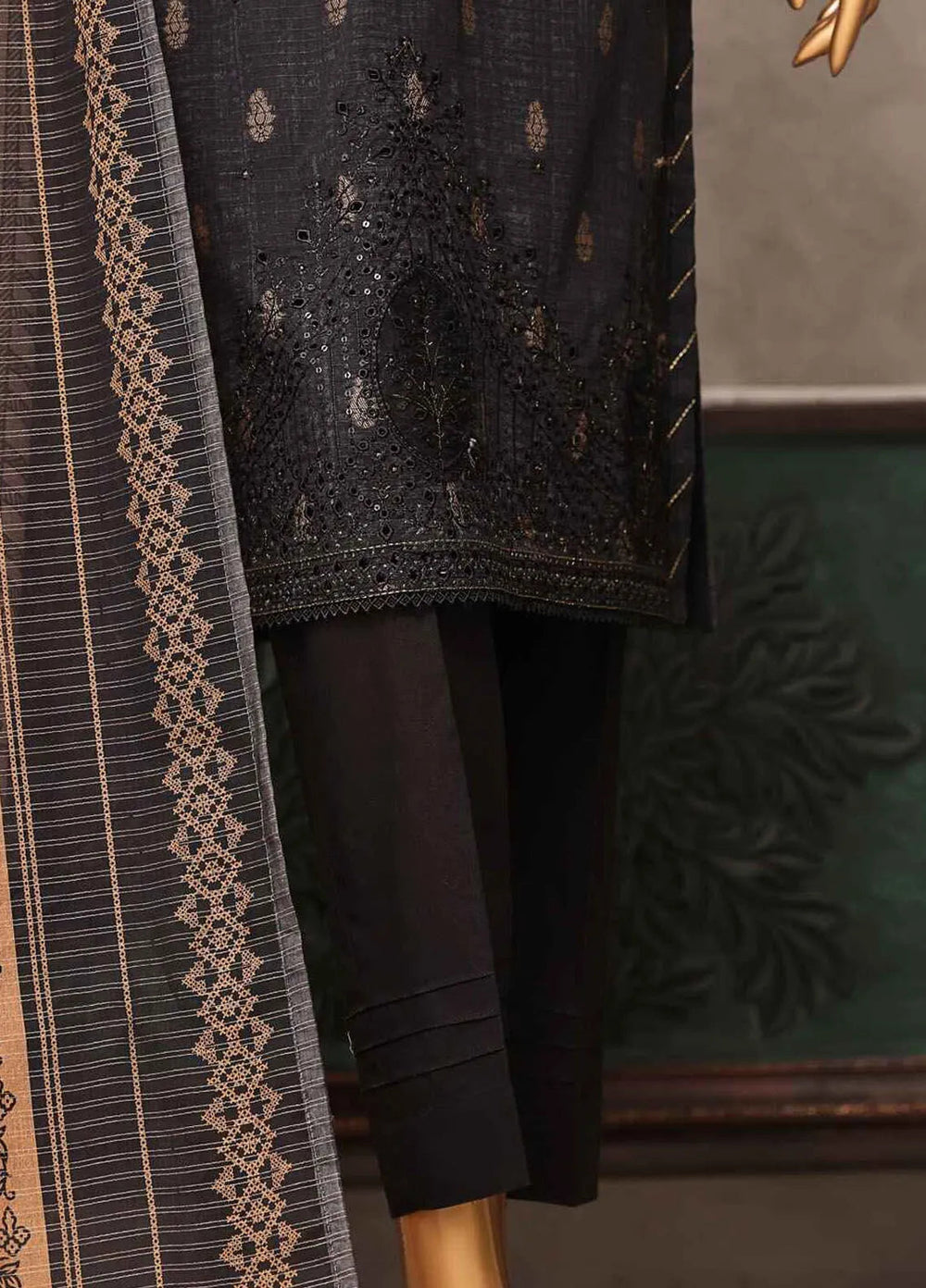 Majestic by Hz Textiles Embroidered Jacquard Suits Unstitched 3 Piece HZ25MS MJE-11 - Summer Collection