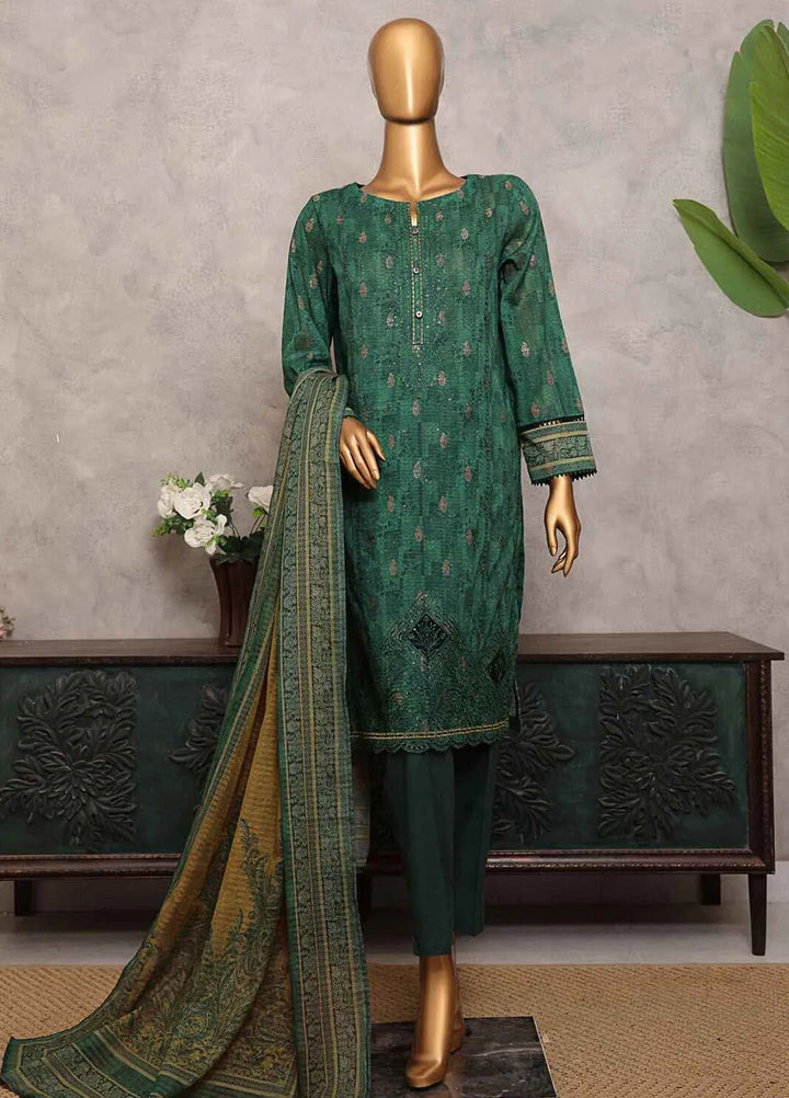Majestic by Hz Textiles Embroidered Jacquard Suits Unstitched 3 Piece HZ25MS MJE-12 - Summer Collection