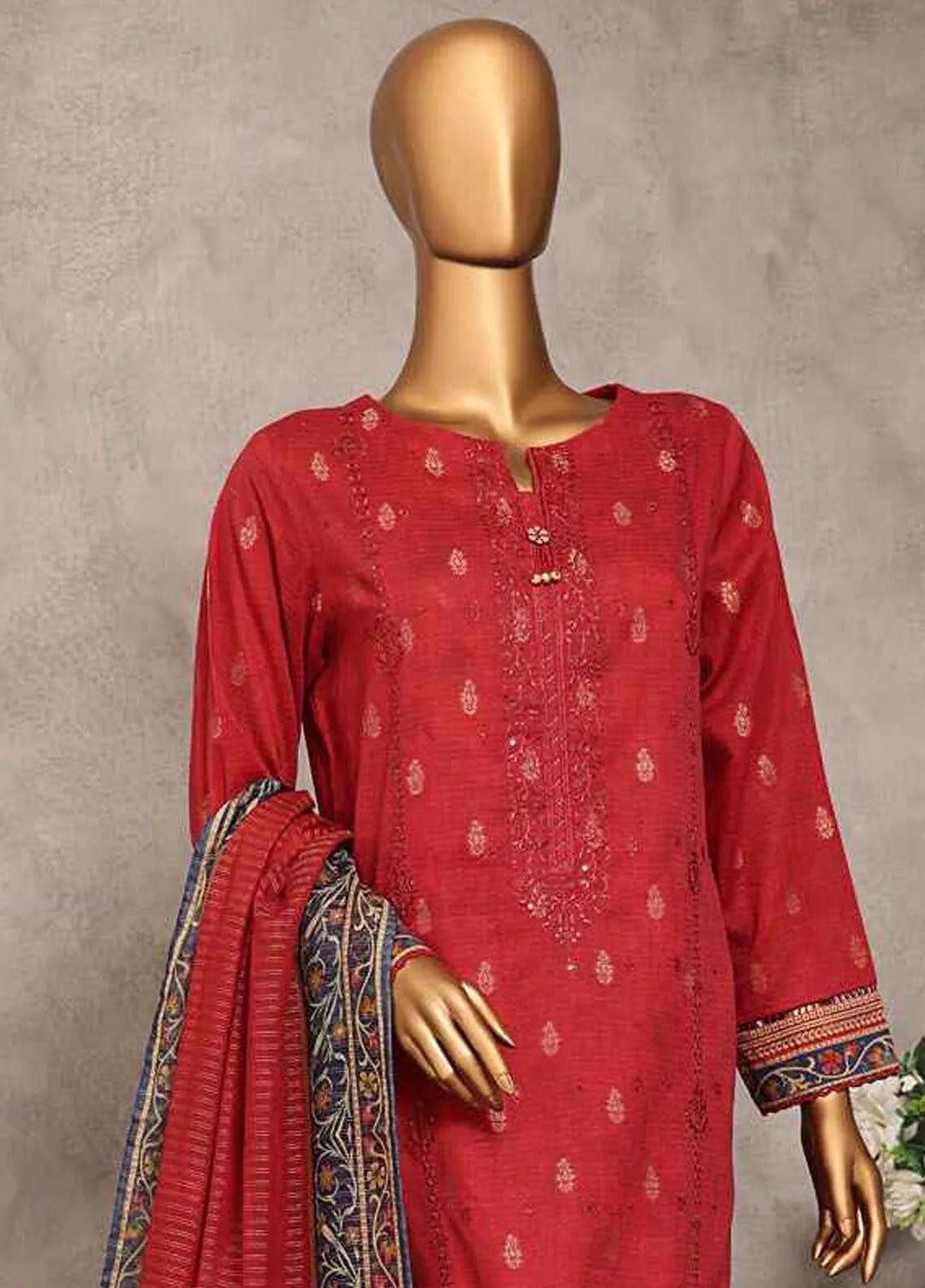 Majestic by Hz Textiles Embroidered Jacquard Suits Unstitched 3 Piece HZ25MS MJE-13 - Summer Collection