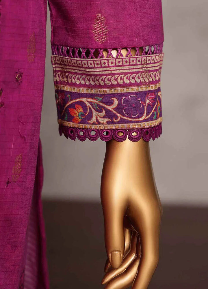 Majestic by Hz Textiles Embroidered Jacquard Suits Unstitched 3 Piece HZ25MS MJE-14 - Summer Collection