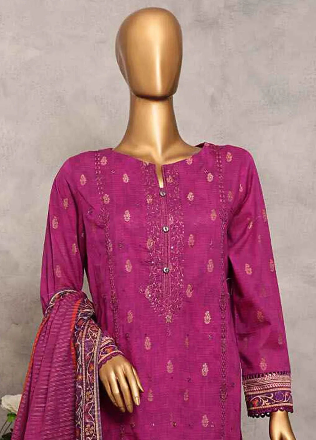 Majestic by Hz Textiles Embroidered Jacquard Suits Unstitched 3 Piece HZ25MS MJE-14 - Summer Collection