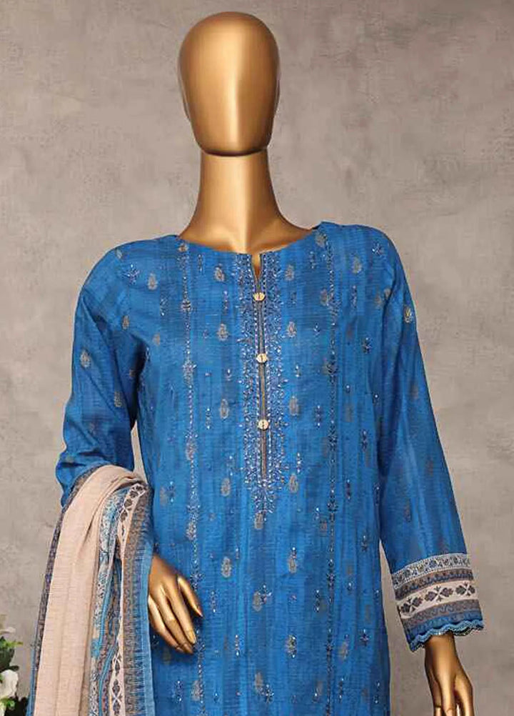 Majestic by Hz Textiles Embroidered Jacquard Suits Unstitched 3 Piece HZ25MS MJE-15 - Summer Collection