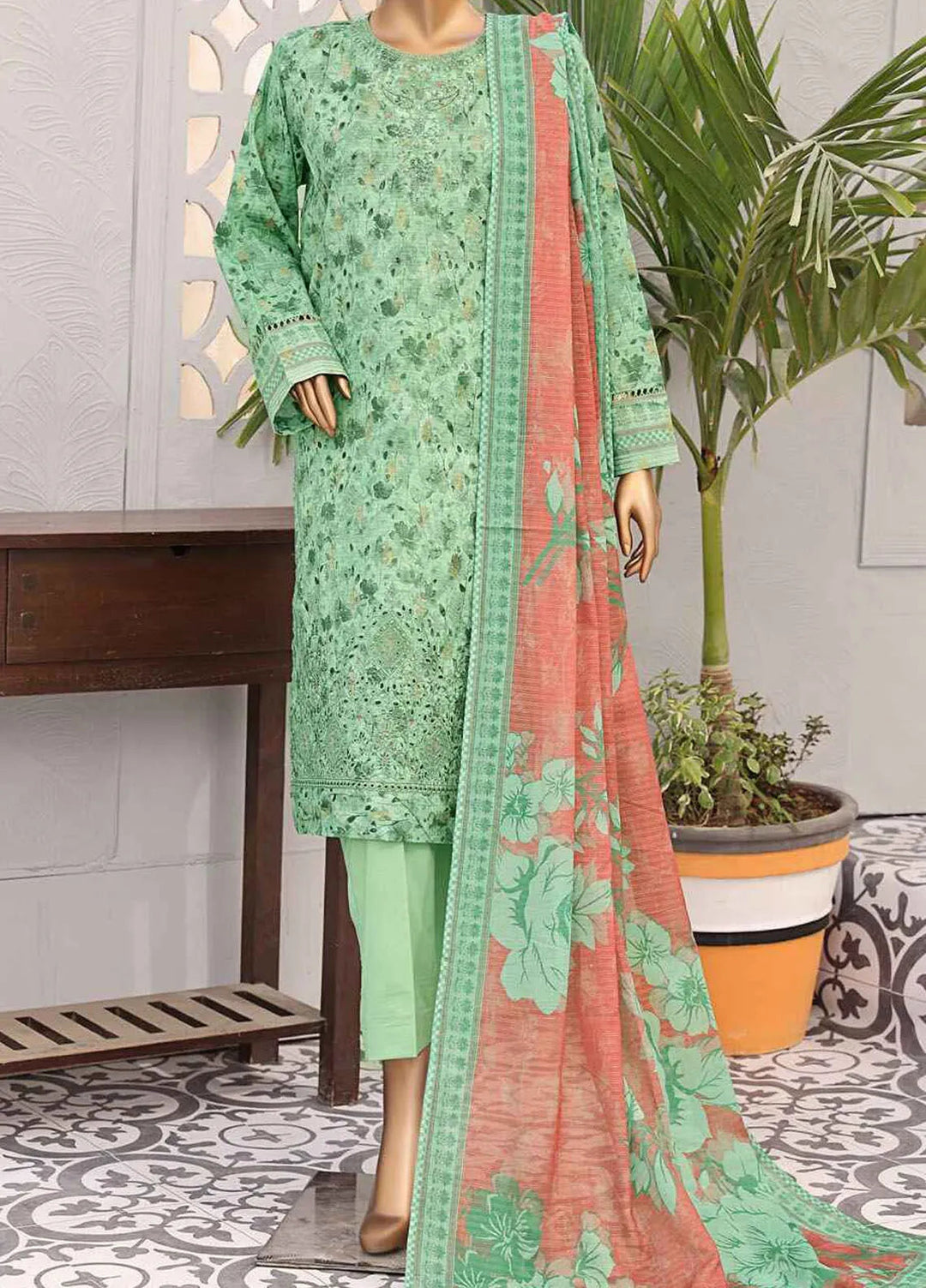 Majestic by Hz Textiles Embroidered Jacquard Suits Unstitched 3 Piece HZ25MS MJE-18 - Summer Collection