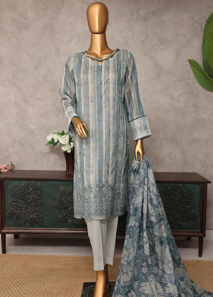Majestic by Hz Textiles Embroidered Jacquard Suits Unstitched 3 Piece HZ25MS MJE-19 - Summer Collection