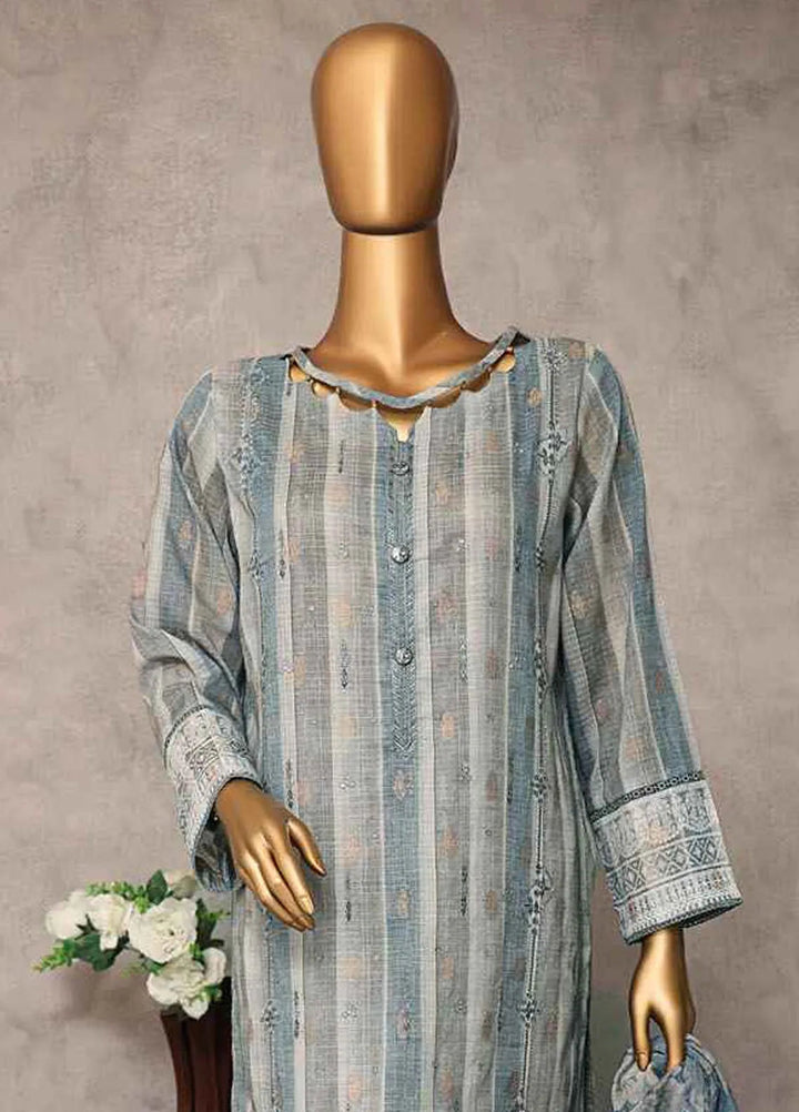 Majestic by Hz Textiles Embroidered Jacquard Suits Unstitched 3 Piece HZ25MS MJE-19 - Summer Collection