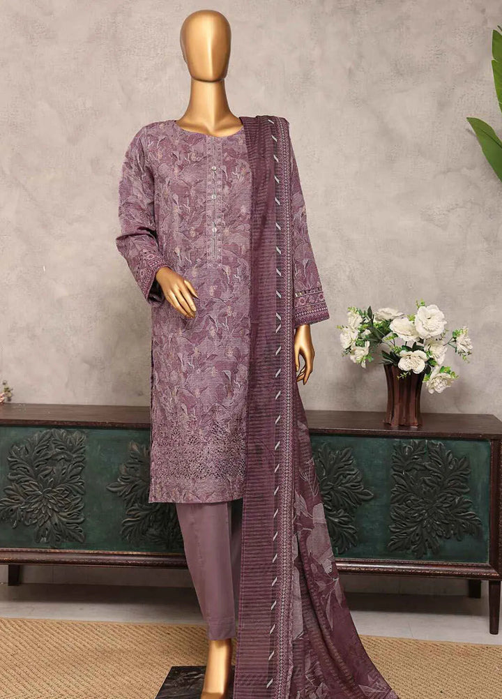 Majestic by Hz Textiles Embroidered Jacquard Suits Unstitched 3 Piece HZ25MS MJE-20 - Summer Collection