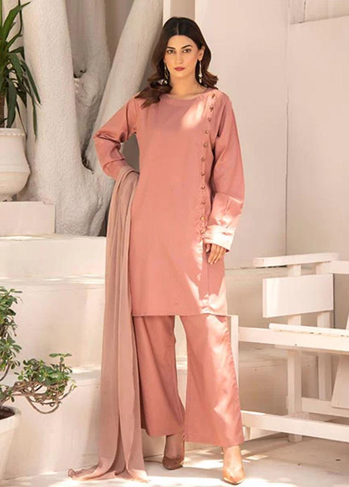 Nazmina Pret Casual Cotton 3 Piece Suit NZ23M Crystal Essence (KP-254)