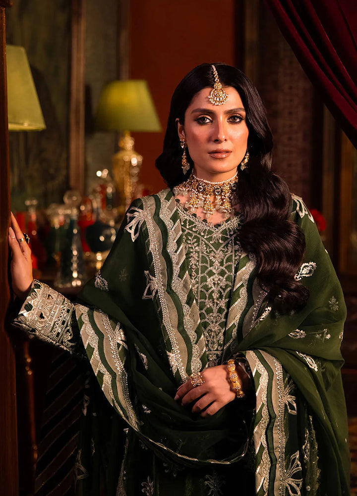 Makhmal By Asim Jofa Embroidered Velvet Unstitched Suit 3 Piece AJ23MK AJMM-05 - Wedding Collection