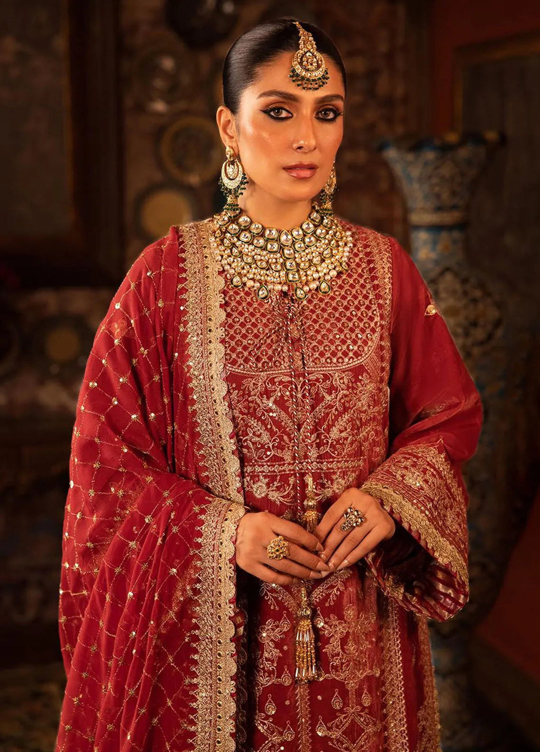 Makhmal By Asim Jofa Embroidered Velvet Unstitched Suit 3 Piece AJ23MK AJMM-10 - Wedding Collection