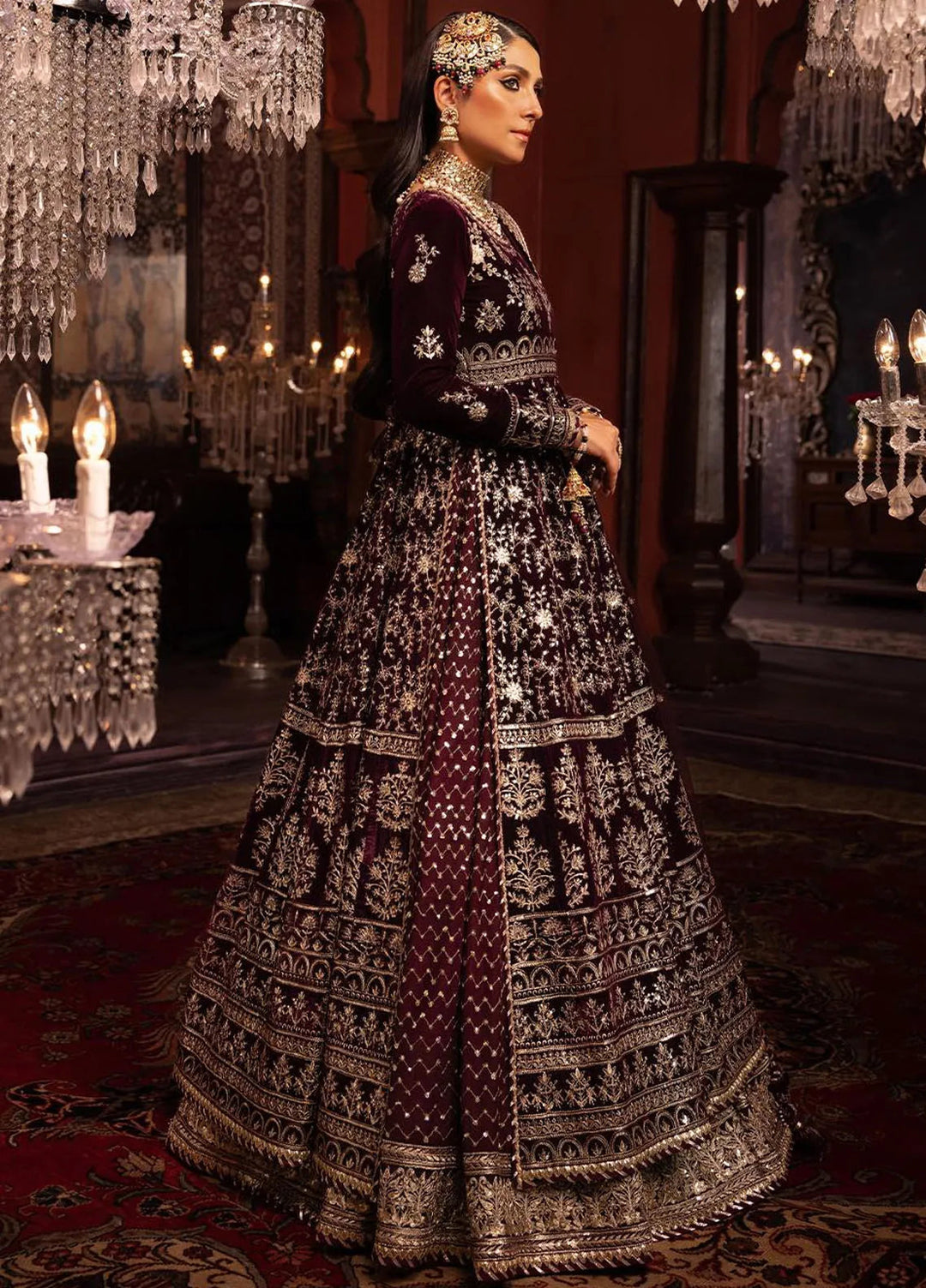 Makhmal By Asim Jofa Embroidered Velvet Unstitched Suit 3 Piece AJ23MK AJMM-11 - Wedding Collection