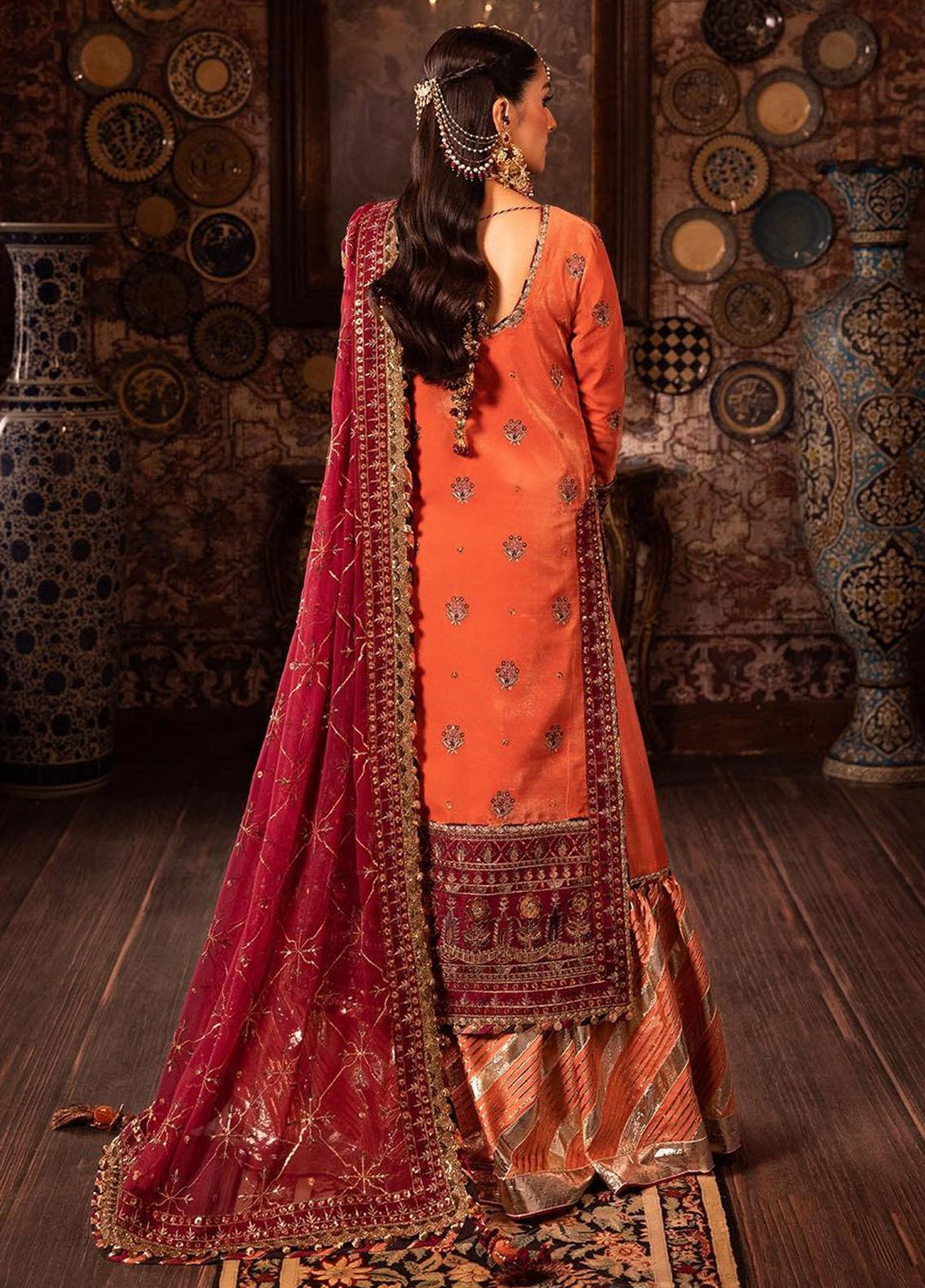Makhmal By Asim Jofa Embroidered Velvet Suits Unstitched 3 Piece AJ23MK AJMM-01 - Wedding Collection