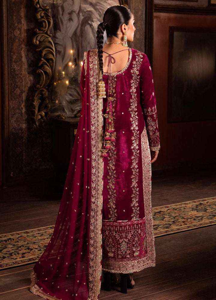 Makhmal By Asim Jofa Embroidered Velvet Suits Unstitched 3 Piece AJ23MK AJMM-03 - Wedding Collection